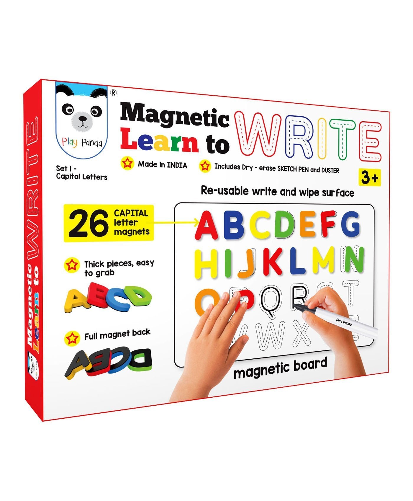 Play Panda Magnetic Learn to Write Capital Letters Includes Alphabet