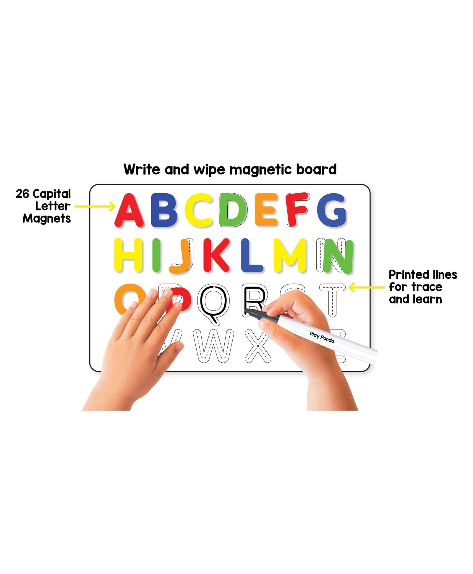 Play Panda Magnetic Learn to Write Capital Letters Includes Alphabet