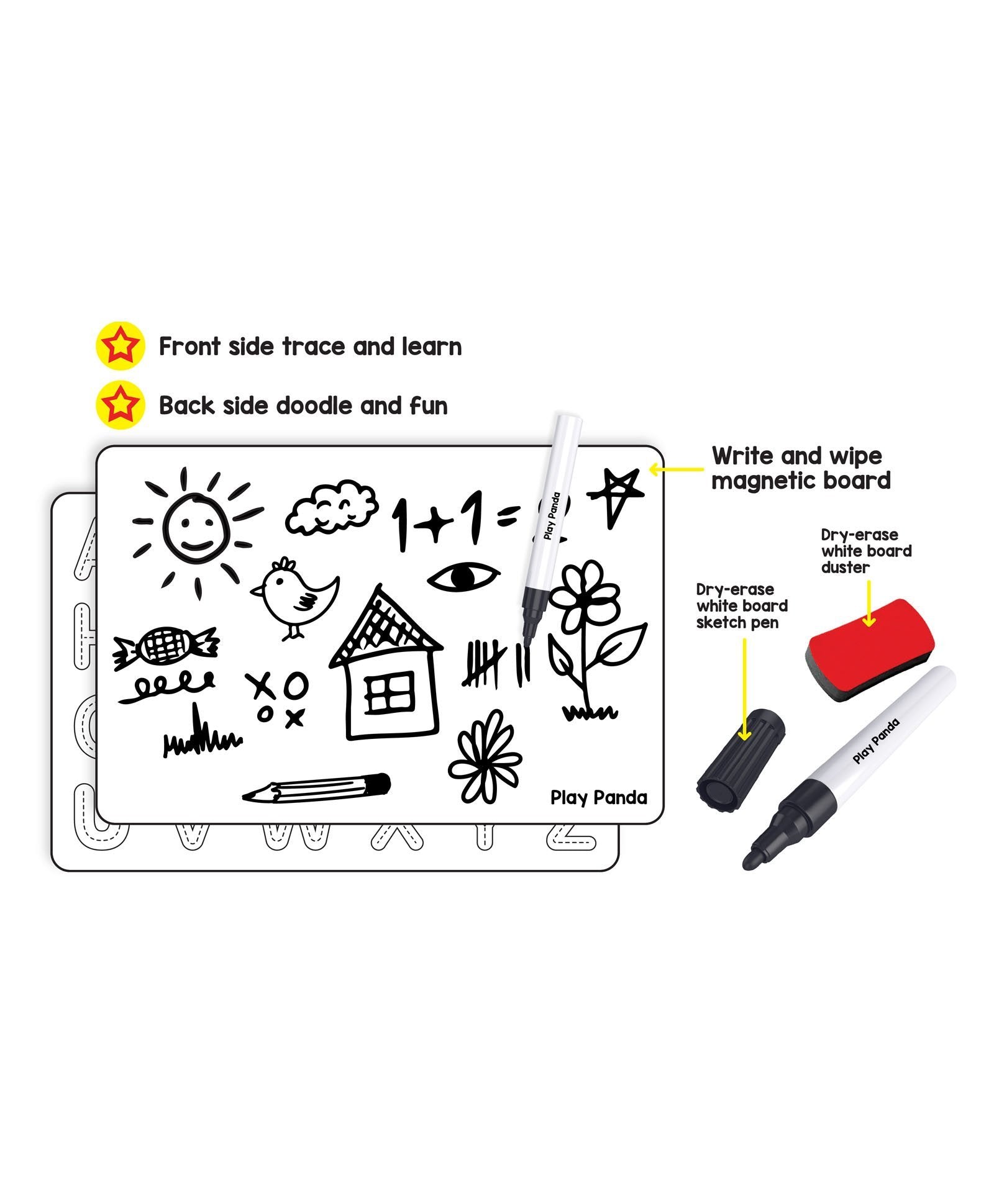 Play Panda Magnetic Learn to Write Capital Letters Includes Alphabet