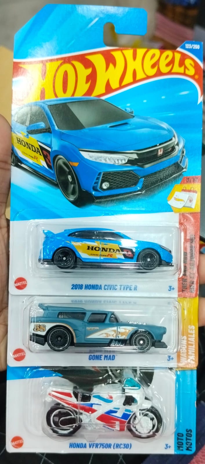 Hot Wheels Mainline - N Case (2025) - Combo Pack of 3 Cars - Long Card