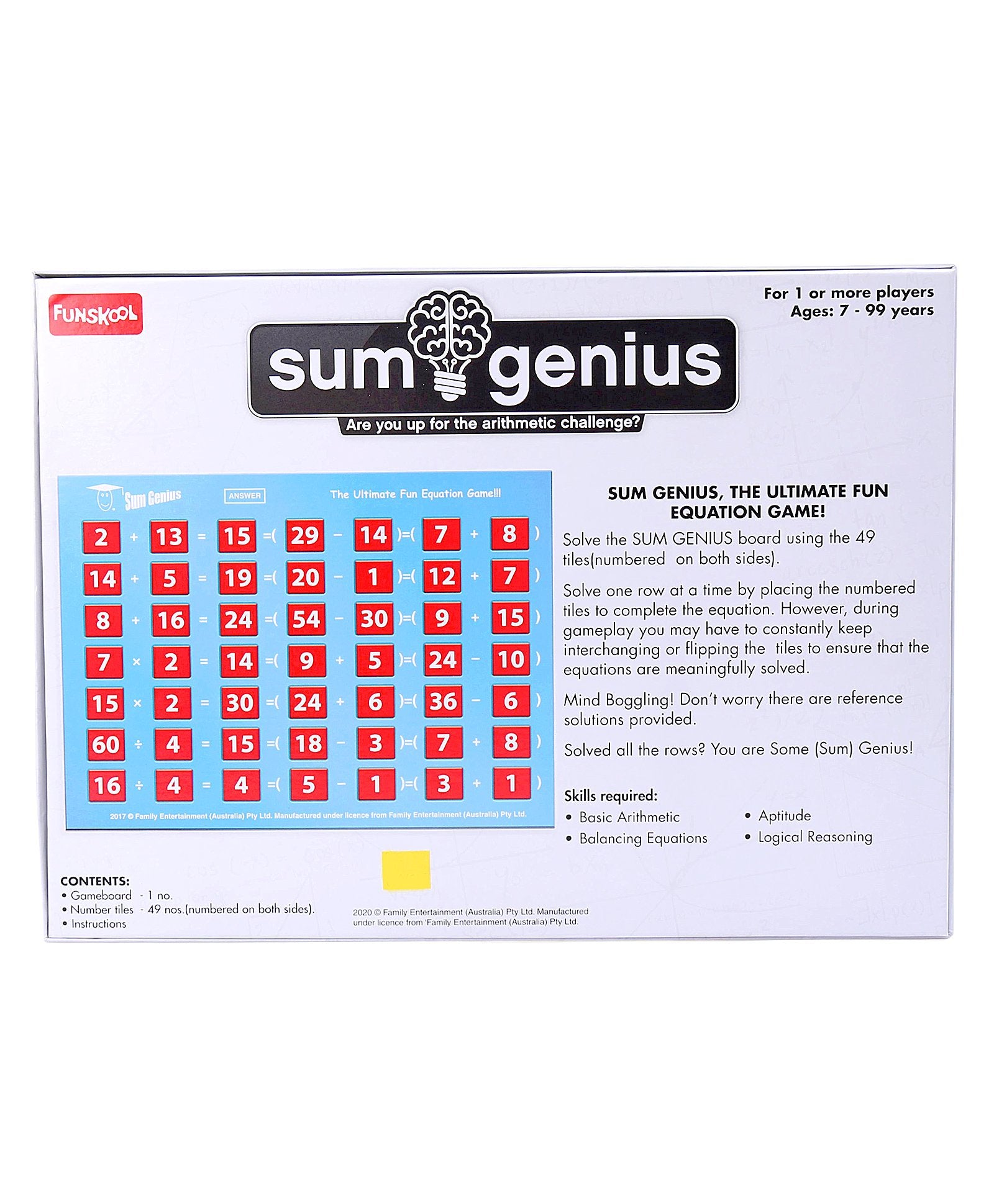 Funskool Sum Genius Activity Kit - Multicolor