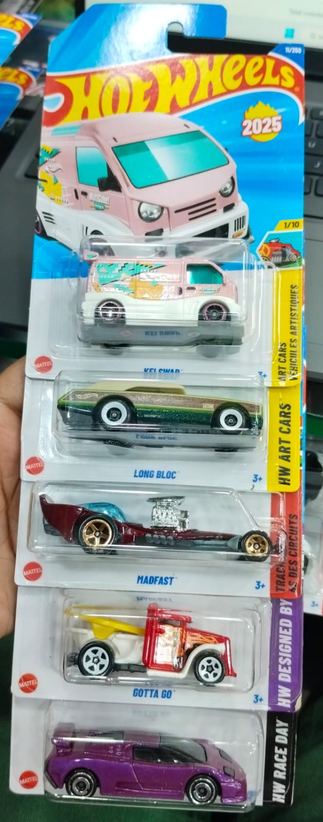 Hot Wheels Mainline - M Case 2025 - Combo Car 5 Pcs - Long Card