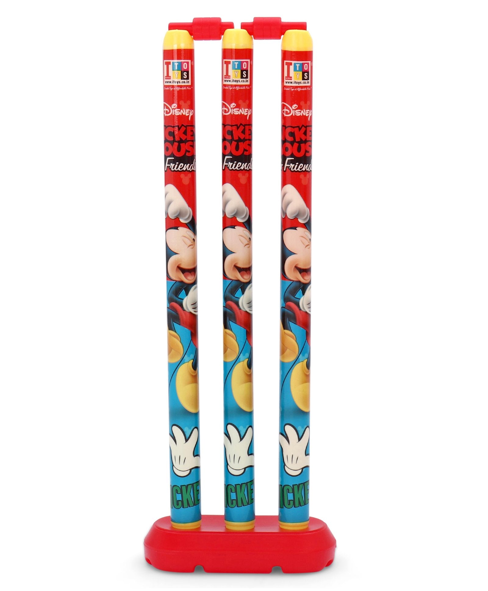 Disney Mickey Mouse T-20 Cricket Set with Bat Size 4 - Color & Design May Vary - Box Damaged