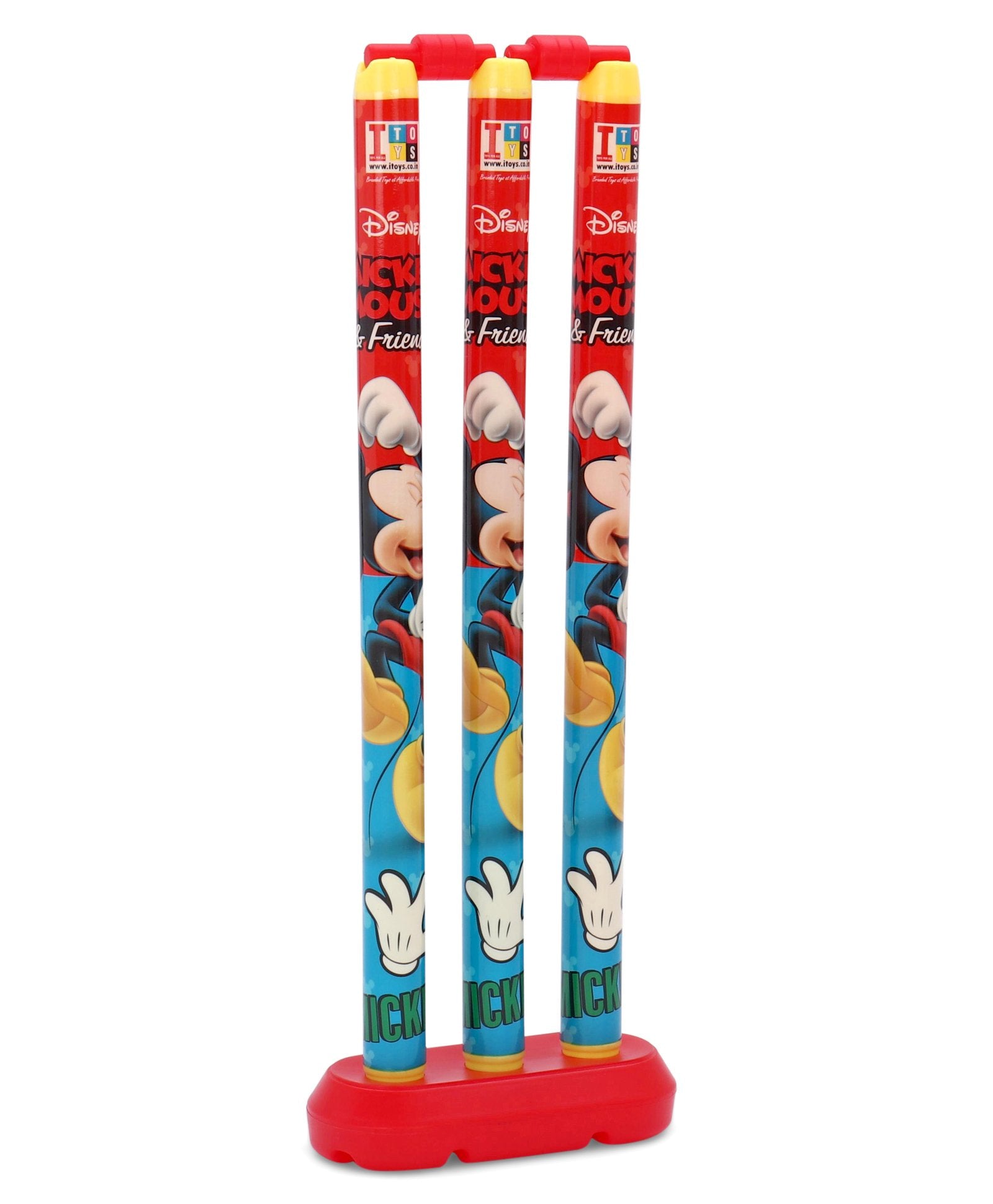 Disney Mickey Mouse T-20 Cricket Set with Bat Size 4 - Color & Design May Vary - Box Damaged