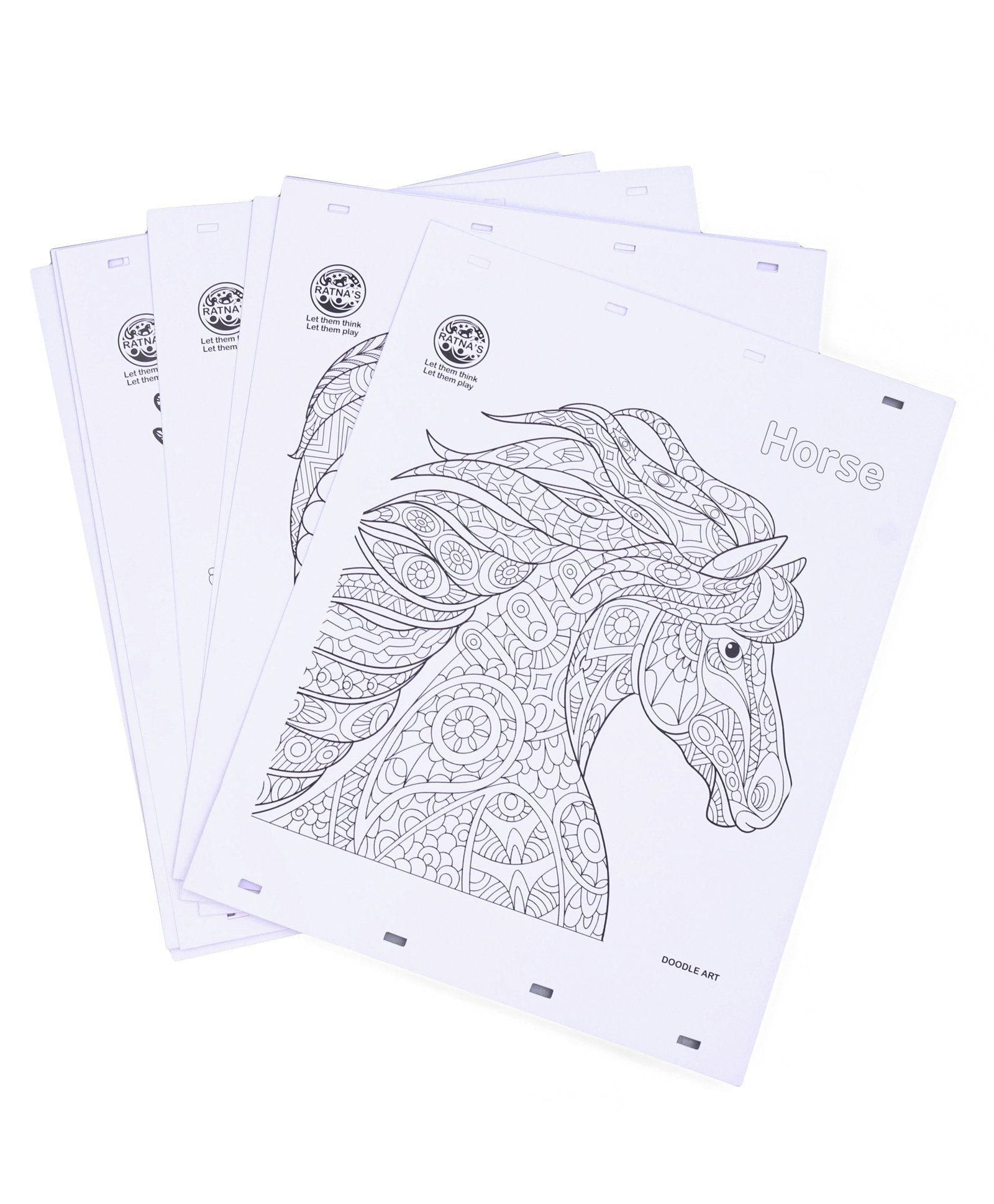 Ratnas Doodle Art Colouring Kit - Multicolour