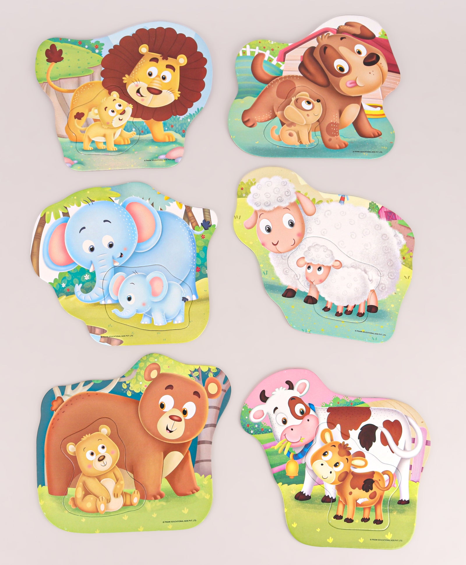 Frank Animals and Babies Early Jigsaw Puzzle Multicolor - 14 pieces