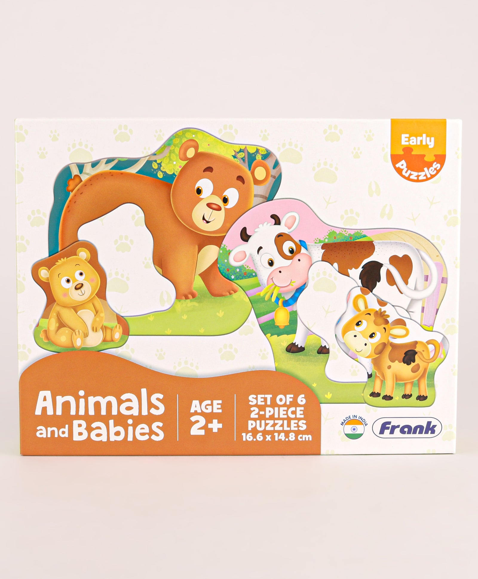Frank Animals and Babies Early Jigsaw Puzzle Multicolor - 14 pieces