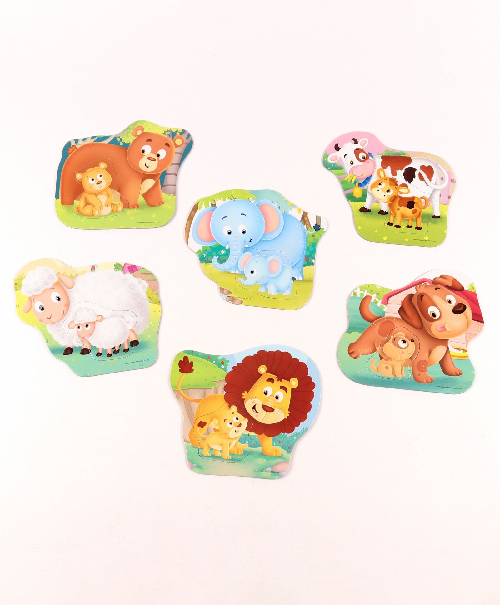 Frank Animals and Babies Early Jigsaw Puzzle Multicolor - 14 pieces