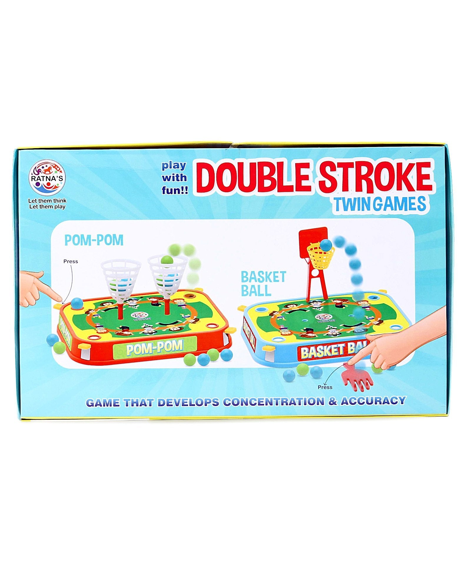 Ratnas Double Stroke Twin Games - Color May Vary
