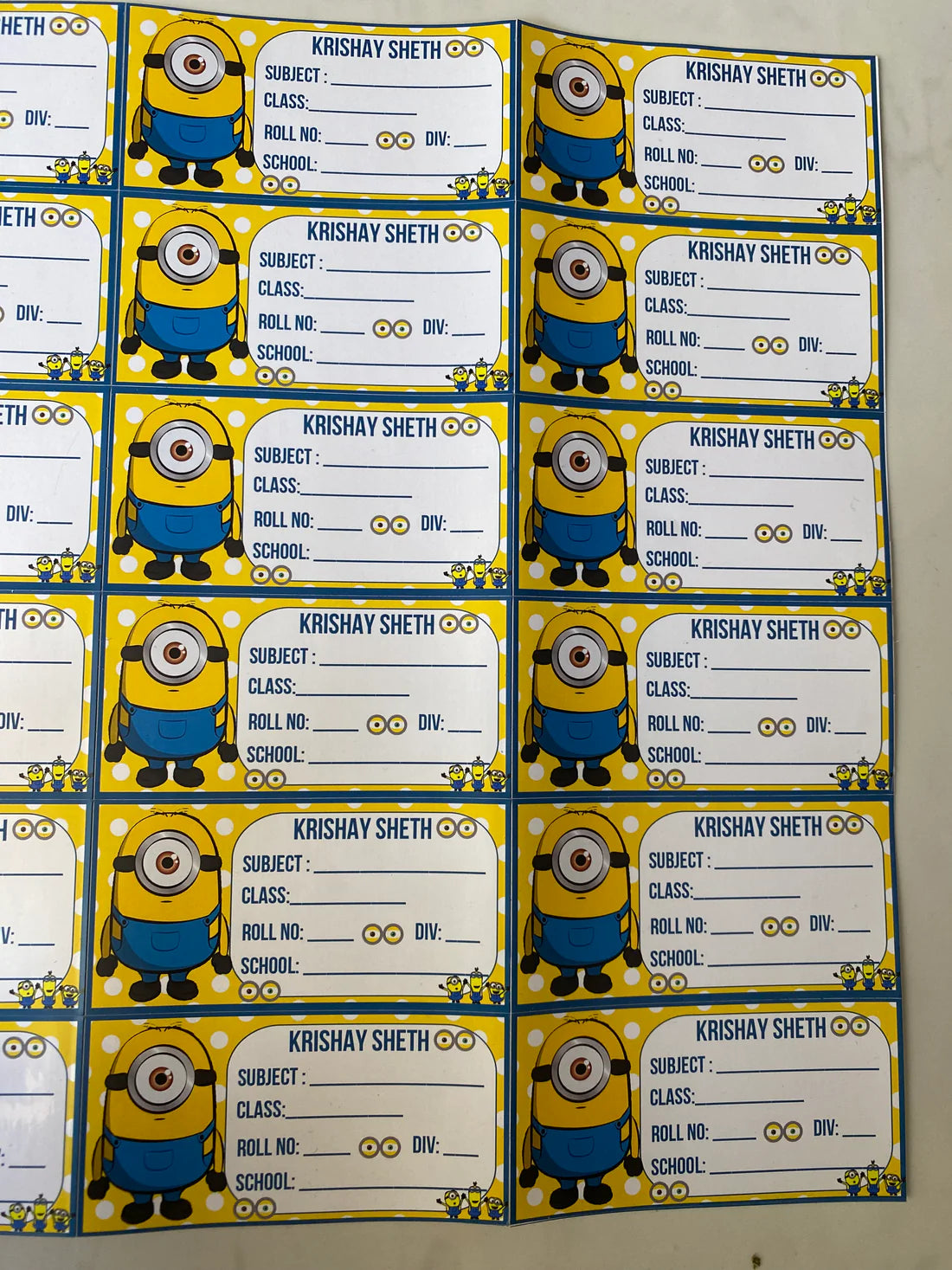 Personalised Book Labels - Multicolor - Assorted