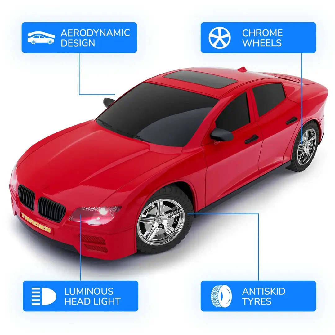 Mirana Tracer | High-Speed Racing RC Car | Rechargeable with Nitro Boost | Remote Control Toy for Kids | Made in India