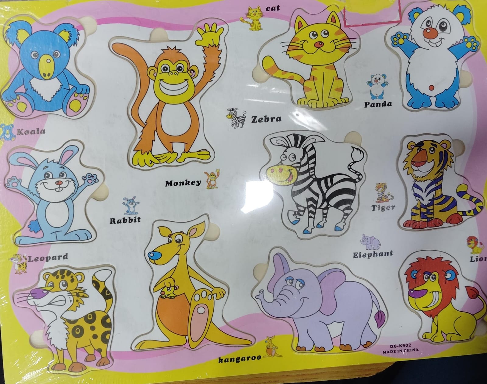 Colorful Learning Educational Board for Kids, Set of 5 Puzzle Board Includes Fruits, Solar System, Body Parts, Animals & Vehicles