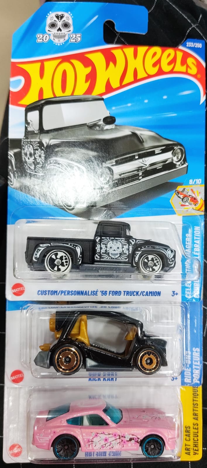 Hot Wheels Mainline - Combo Pack of 3 Cars - P Case & N Case Combo - Long Card (0)