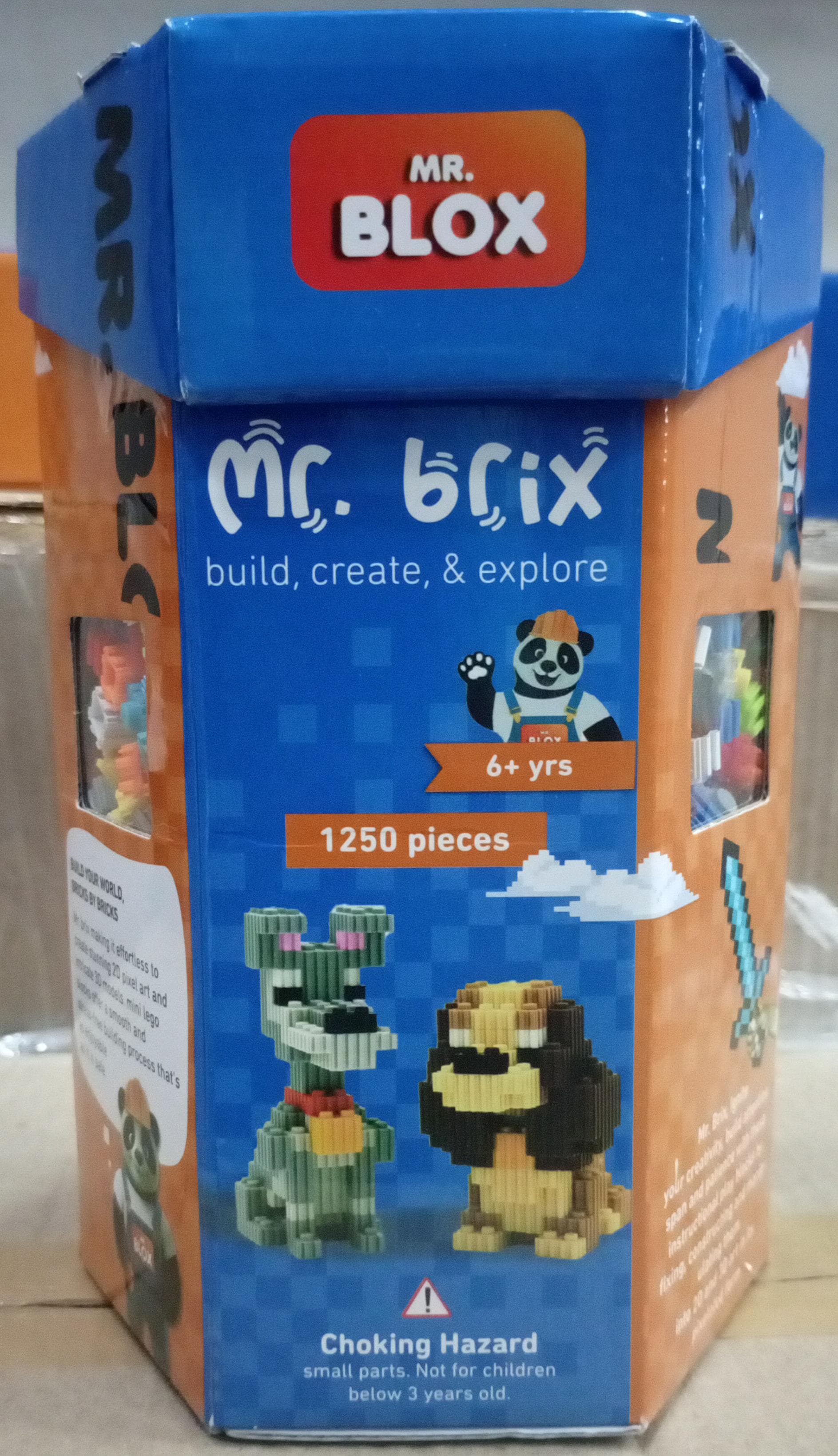 Mr. Blox Building Blocks For Kids - Mr. Brix - Build, Create and Explore - 1250 Pcs - Multicolor