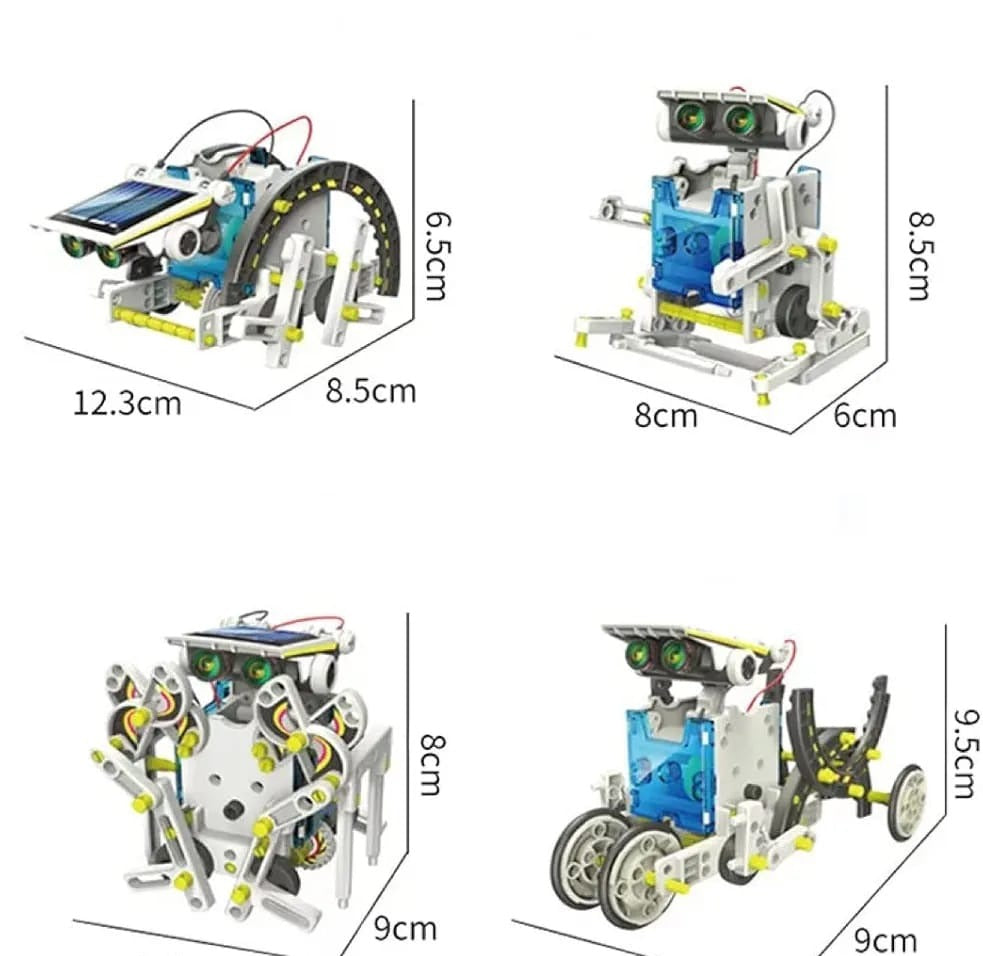 13-in-1 DIY Solar Robot Kit - Solar Toys Self-Assembled Science Solar Robot Puzzle Toy for kids
