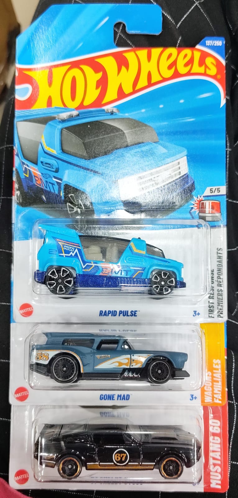 Hot Wheels Mainline - Combo Pack of 3 Cars - P Case & N Case Combo - Long Card (0)