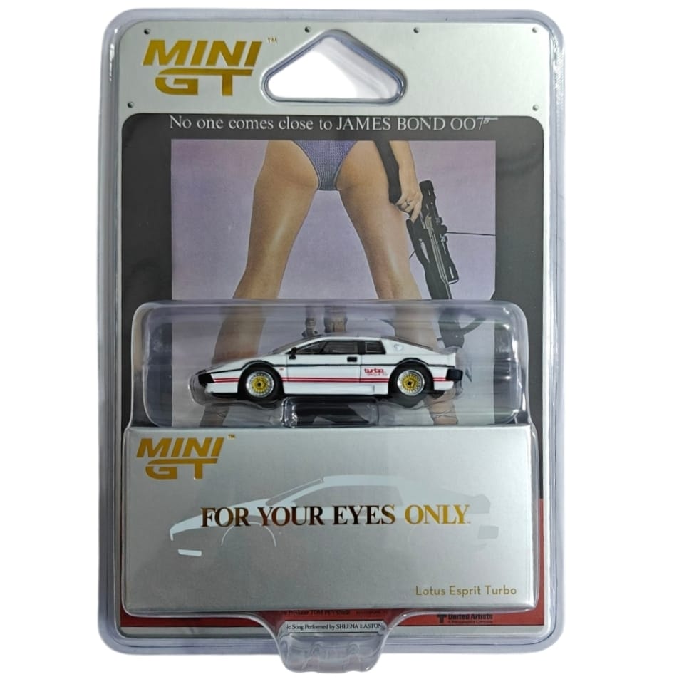 Mini GT No 907 LOTUS ESPRIT TURBO WHITE FOR YOUR EYES ONLY