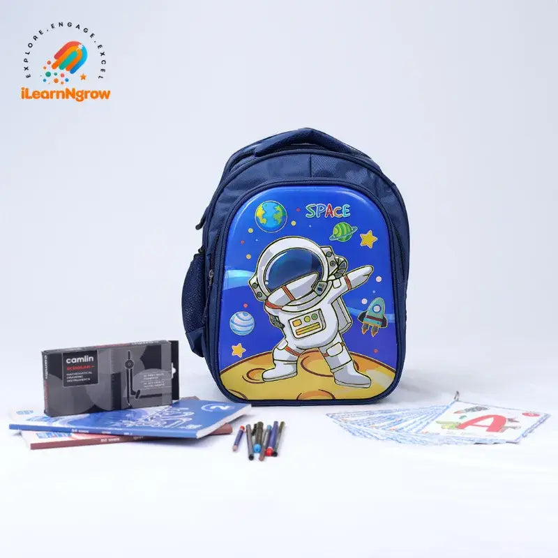 lightweight astronaut backpack for kids with comfortable shoulder straps
