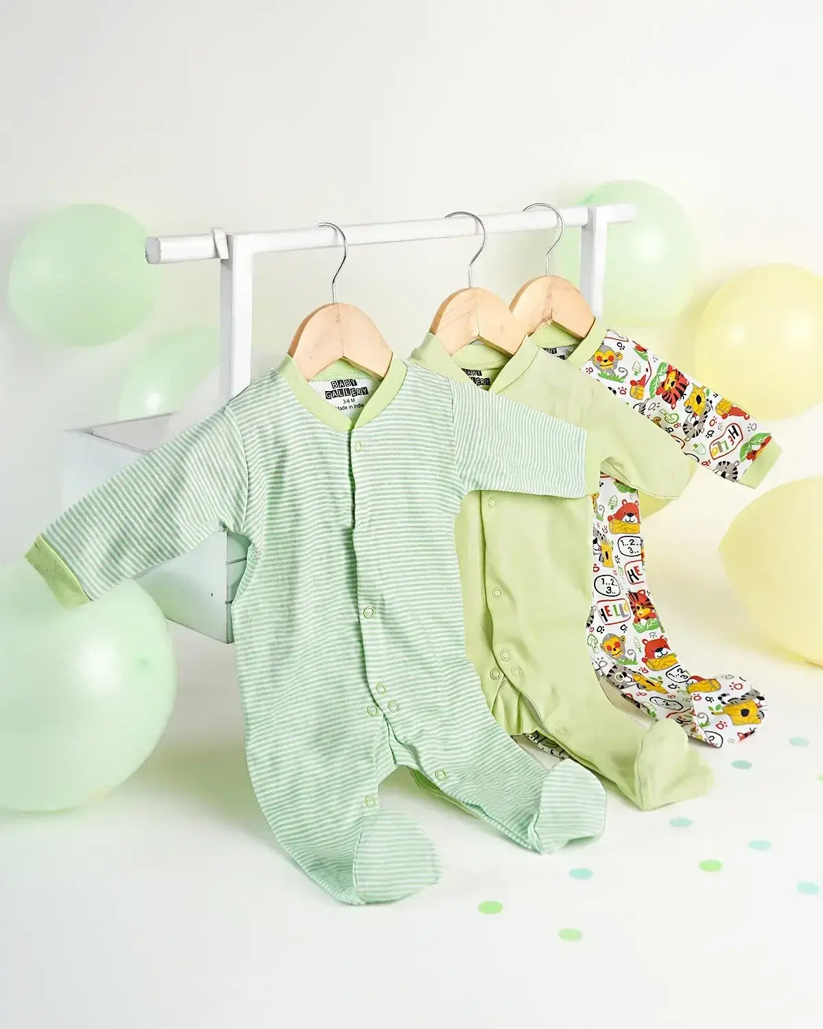 Baby shower gift hamper with jungle theme baby essentials