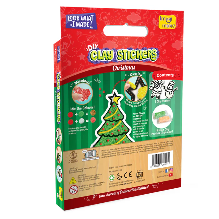 Imagi Make Clay Stickers - Christmas