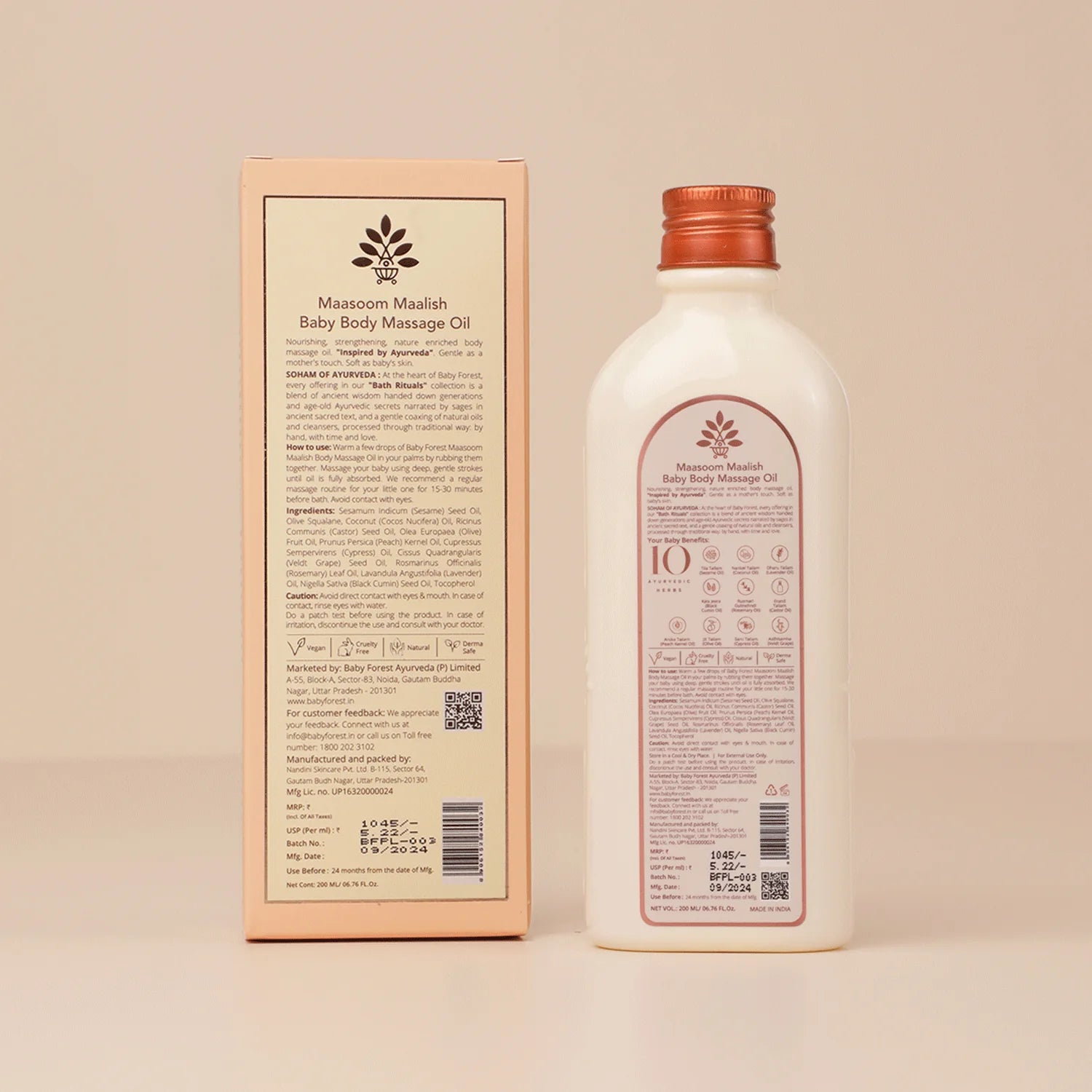 Baby Forest Maasoom Maalish Baby Body Massage Oil