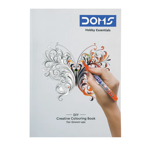 DOMS DIY Creative Colouring Kit | Hobby Essentials | Cut-Colour-Laminate-Frame