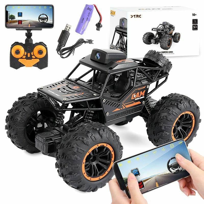 Remote Control Car with 720P Hd FPV Camera|1/18 Scale Off-Road Remote Control Truck Gravity Sensor Rc Truck|High Speed Monster Trucks for Kids Adults Gift for Boys and Girls|Multicolor