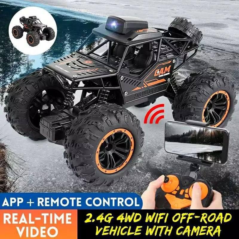 Remote Control Car with 720P Hd FPV Camera|1/18 Scale Off-Road Remote Control Truck Gravity Sensor Rc Truck|High Speed Monster Trucks for Kids Adults Gift for Boys and Girls|Multicolor