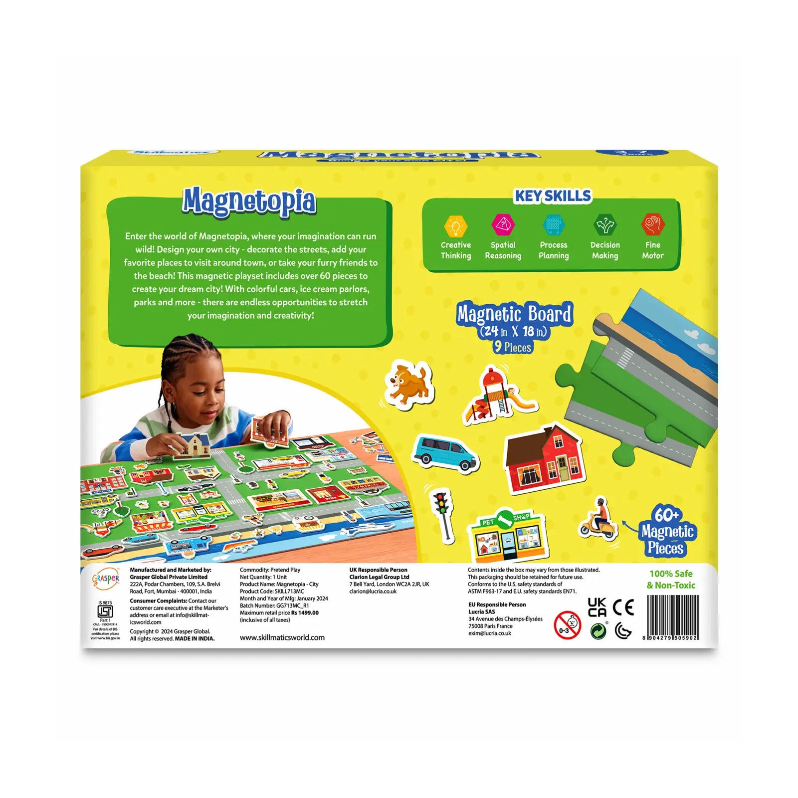 Magnetopia - Design Your City | Interactive Pretend Play Set | Multicolor