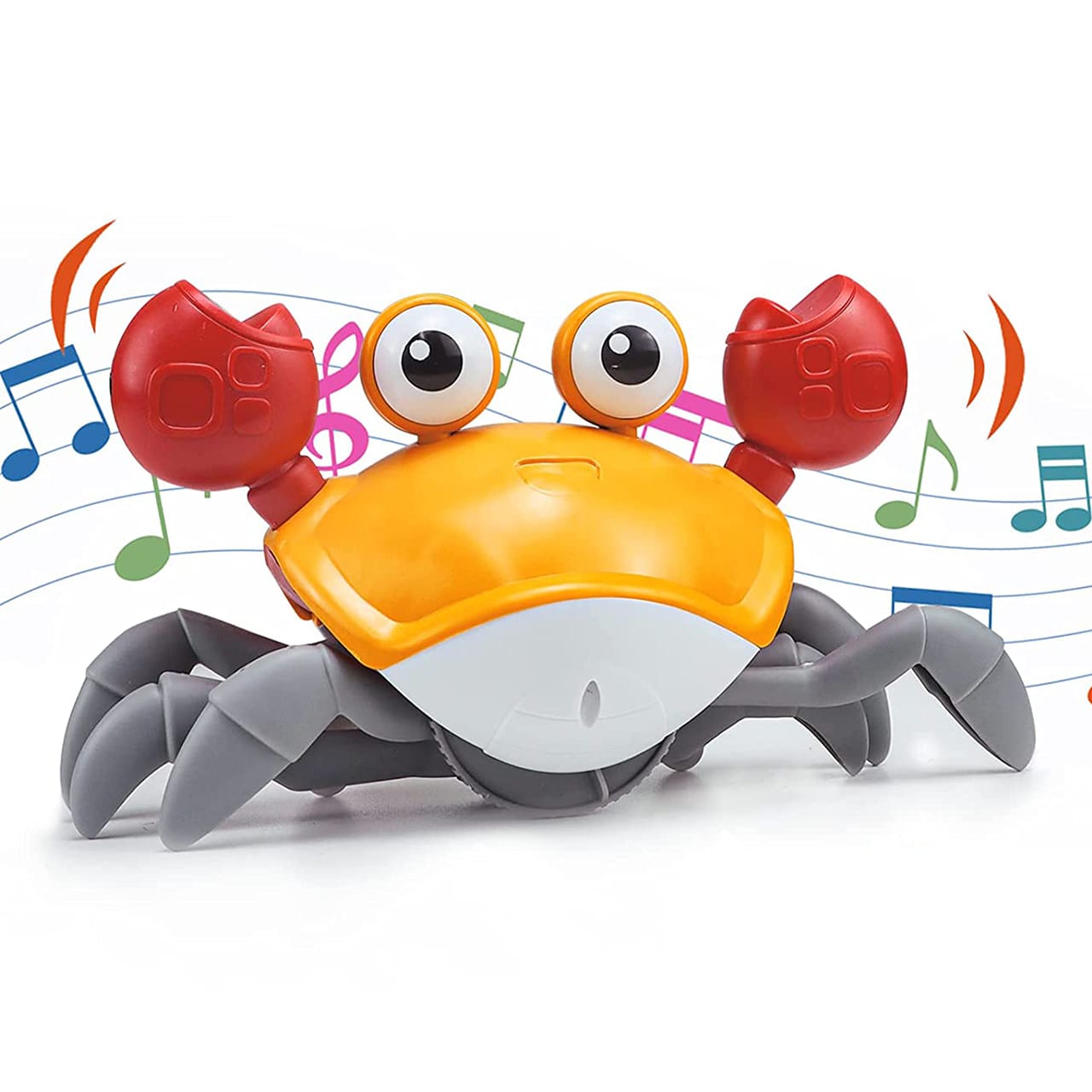 Rechargeable Crawling Crab for Kids Electronic Walking Moving Toys for Kids Time Interactive Early Learning Educational Toys