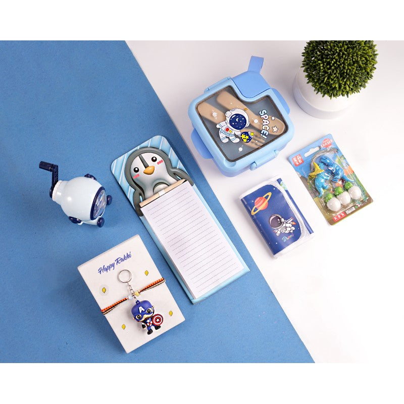 ilearnngrow Blue Bag Space Hamper - Multicolor