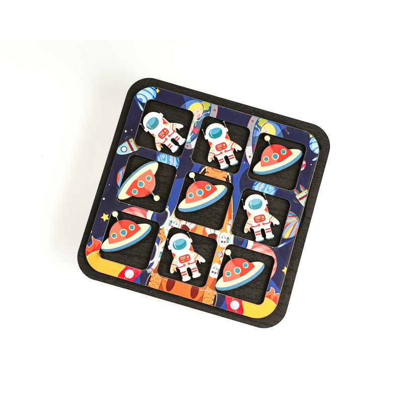 ilearnngrow Space Wooden Hamper - Multicolor