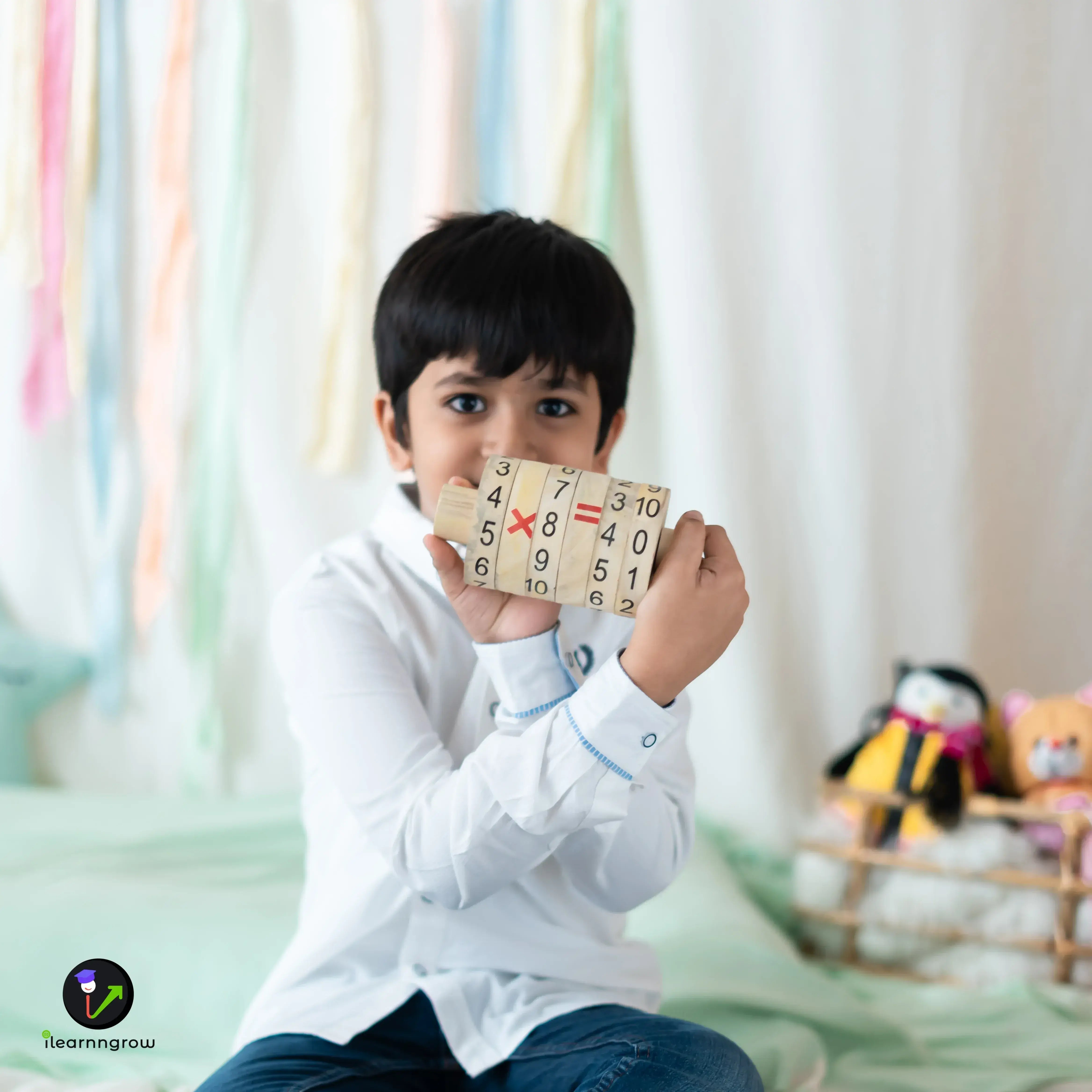 iLearnNGrow Maths Calculator – Interactive Wooden Learning Calculator for Kids - ilearnngrow Learning Solutions Pvt Ltd