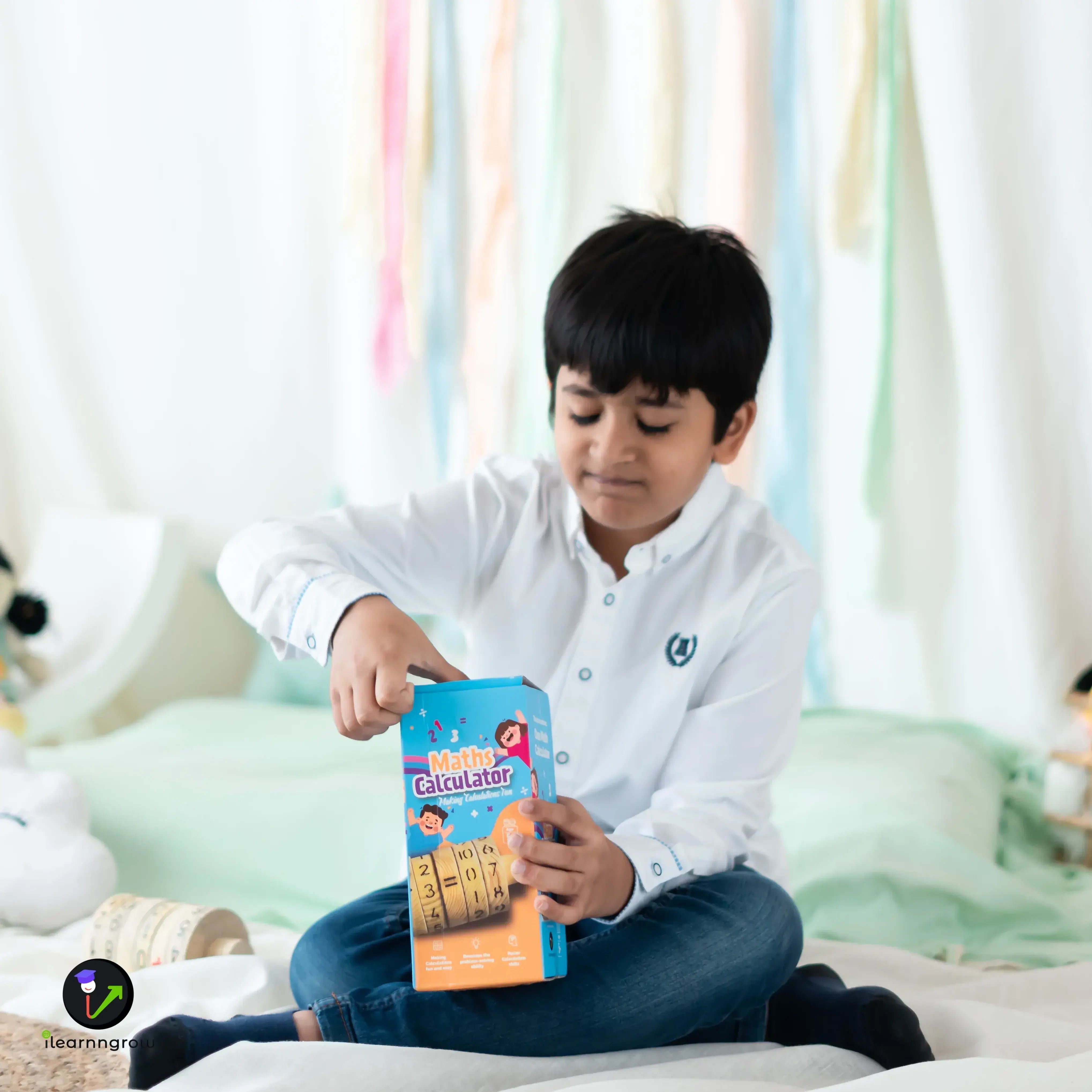 iLearnNGrow Maths Calculator – Interactive Wooden Learning Calculator for Kids - ilearnngrow Learning Solutions Pvt Ltd