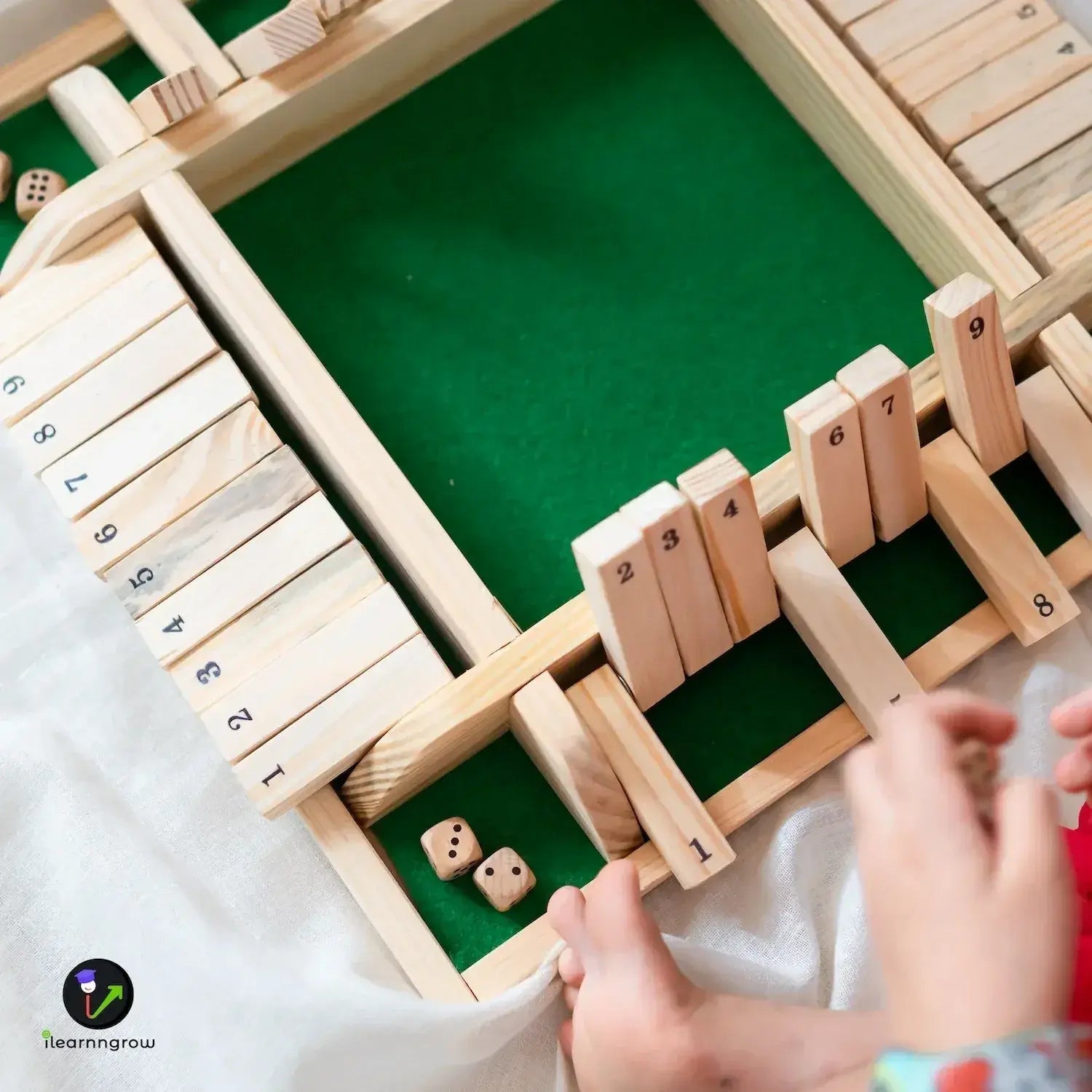 iLearnNGrow Shut The Box – Classic Wooden Shut the Box Dice Game - ilearnngrow Learning Solutions Pvt Ltd