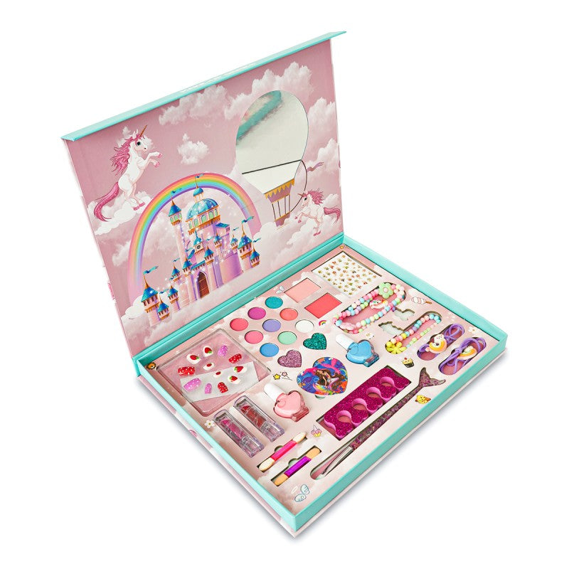 ilearnngrow 28 pcs Make up and accessories Hamper - Multicolor