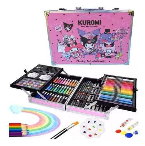 Color Box with Coloring Kit, Drawing Color Pencils, Water Colors, Oil Pastel etc - Assorted Color