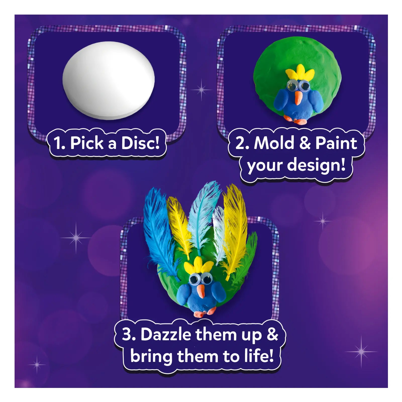 Skillmatics Disc-O Art - Art & Craft Activity for Kids - Multicolor
