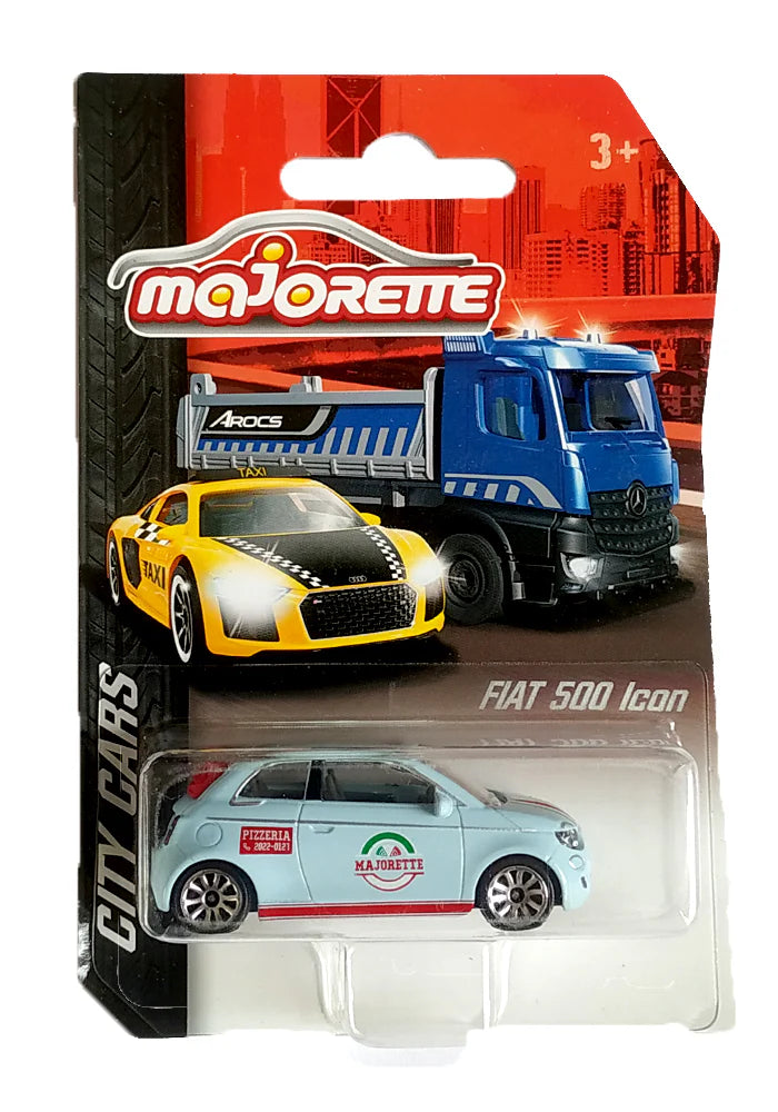 Majorette - City Cars - Pack of 1 Pcs - Fiat 500 Icon