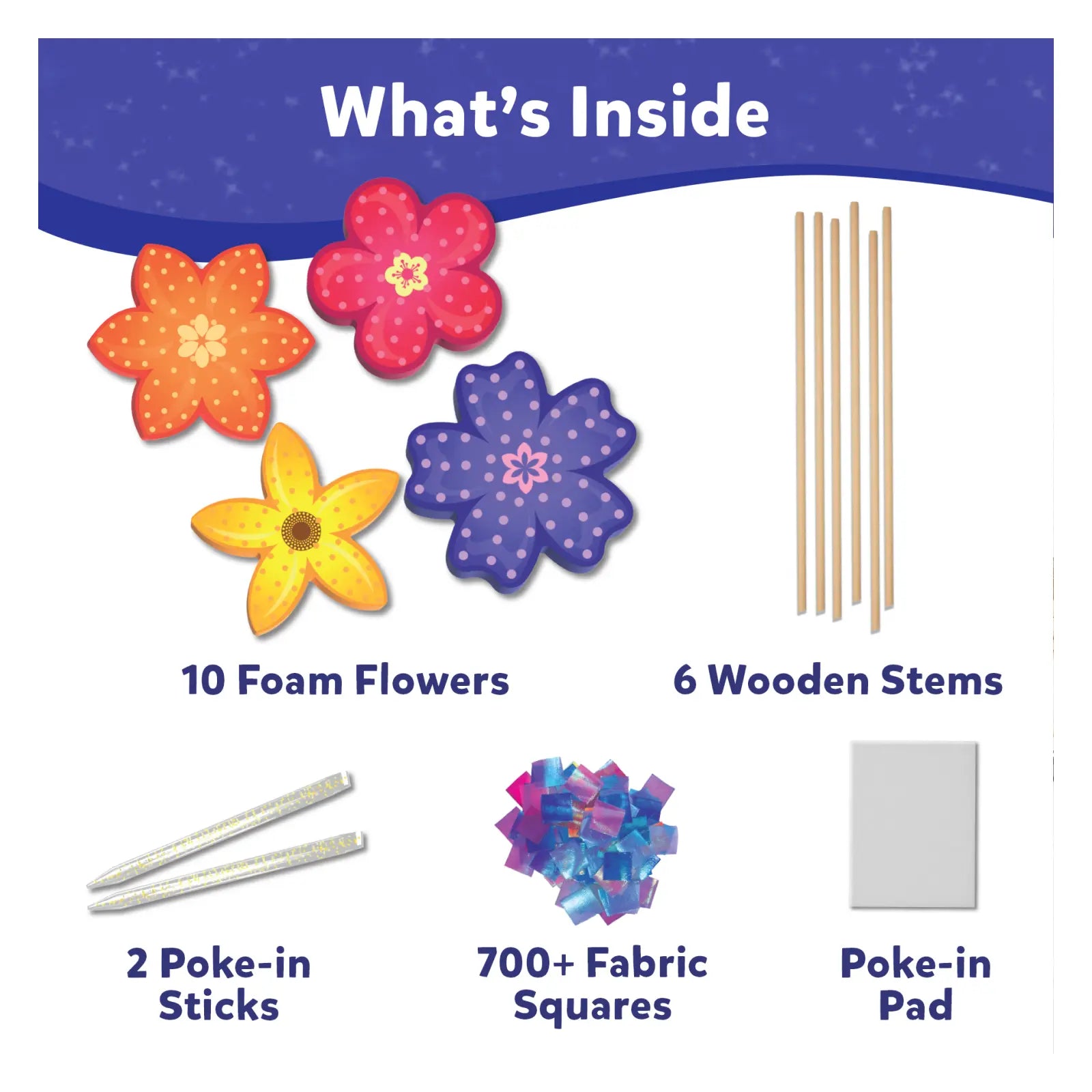 Poke-in Art: Flower Bouquet | Mess-Free Art for Kids | Multicolor