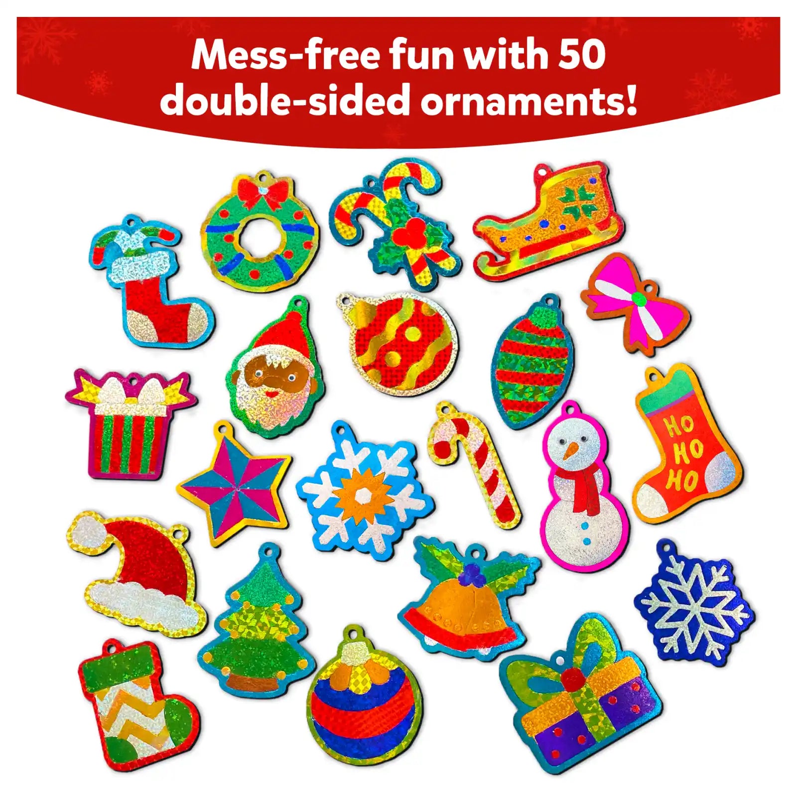 Skillmatics Foil Fun: Christmas Ornaments - No Mess Art & Craft Kit for Kids (Ages 4+)