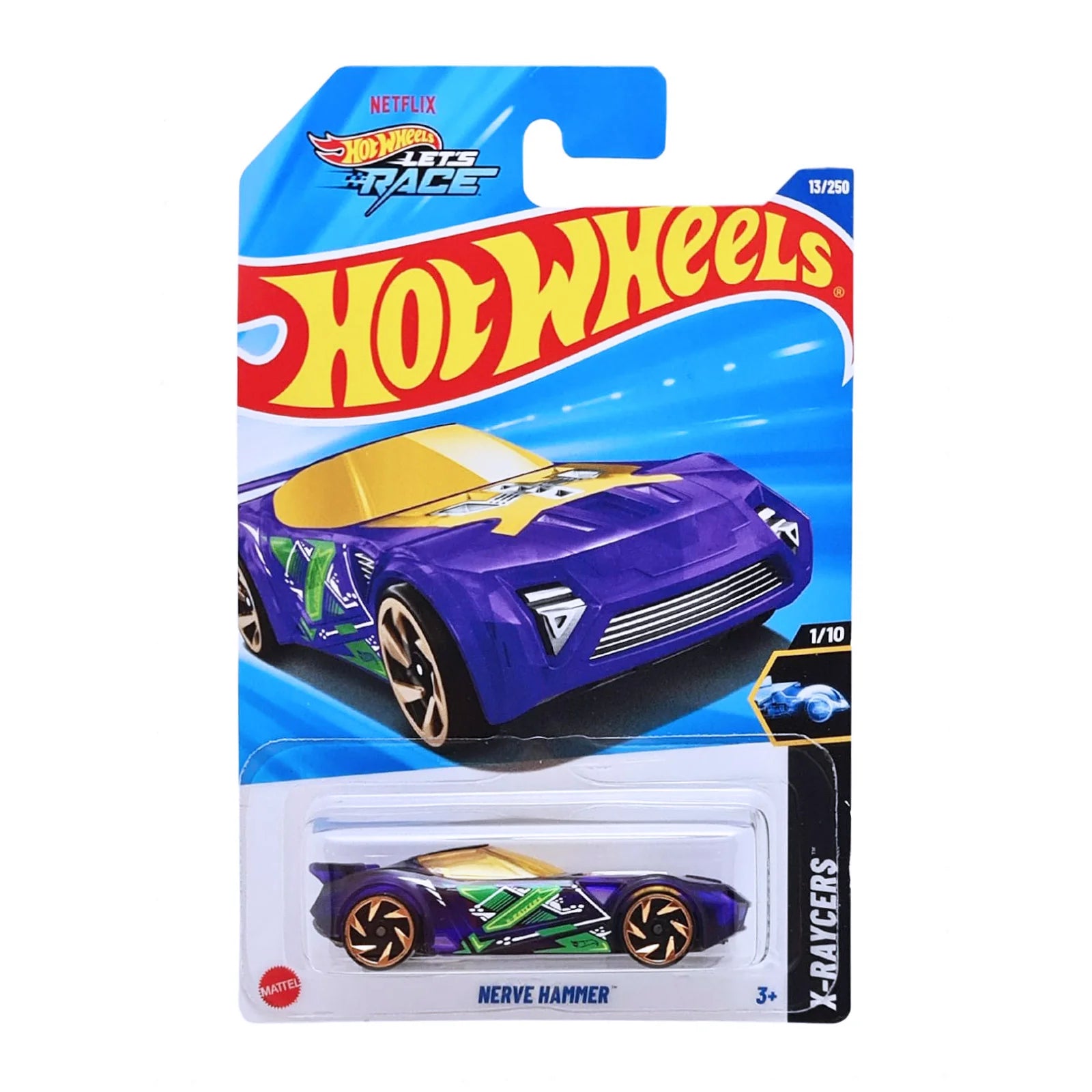 Hot Wheels Mainline - J Case - Nerve Hammer - HW Fast Foodie - Long Card