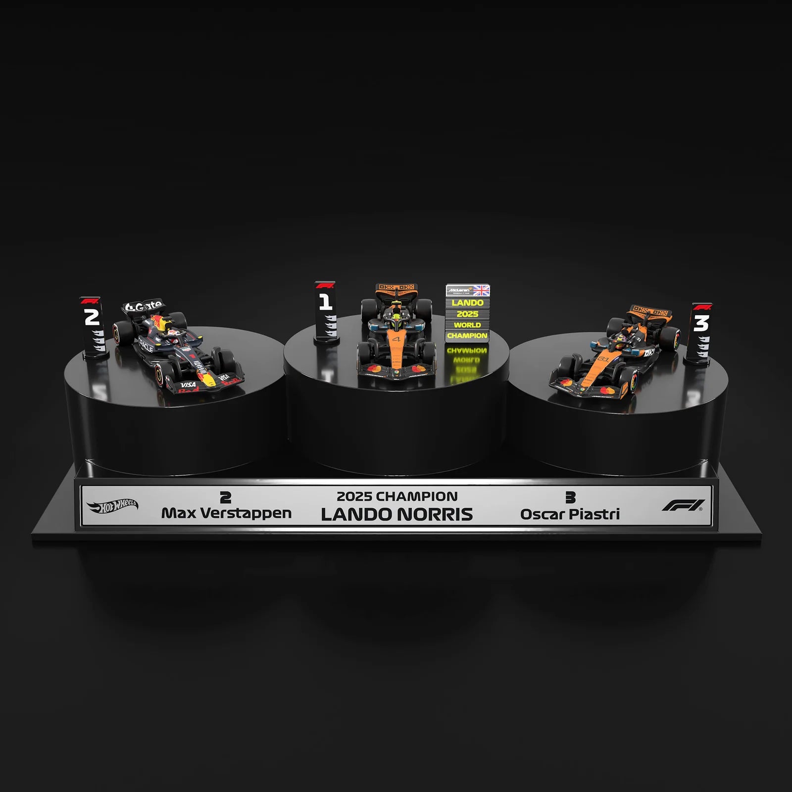 Hot Wheels Imported Premium - 2025 Formula 1 Podium Set