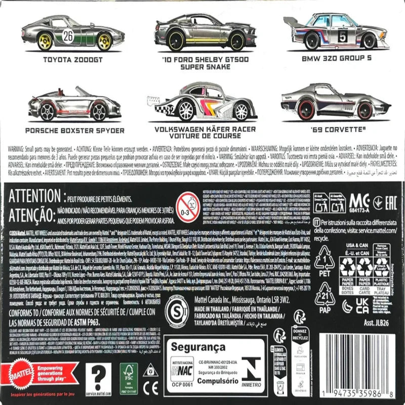 Hot Wheels 2026 Silver Series - ZAMAC Set of 6 - Collector Edition