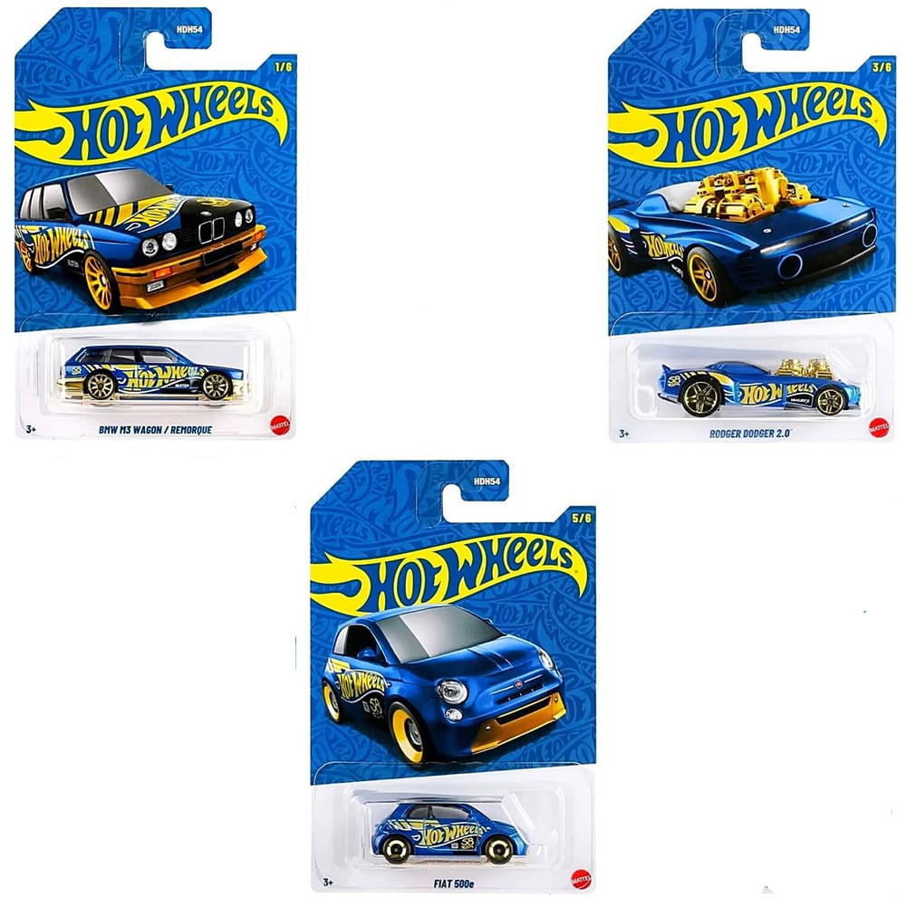 2026 Hot Wheels 58th Anniversary - Pack of 3 Pcs Cars  - HDH54-955K