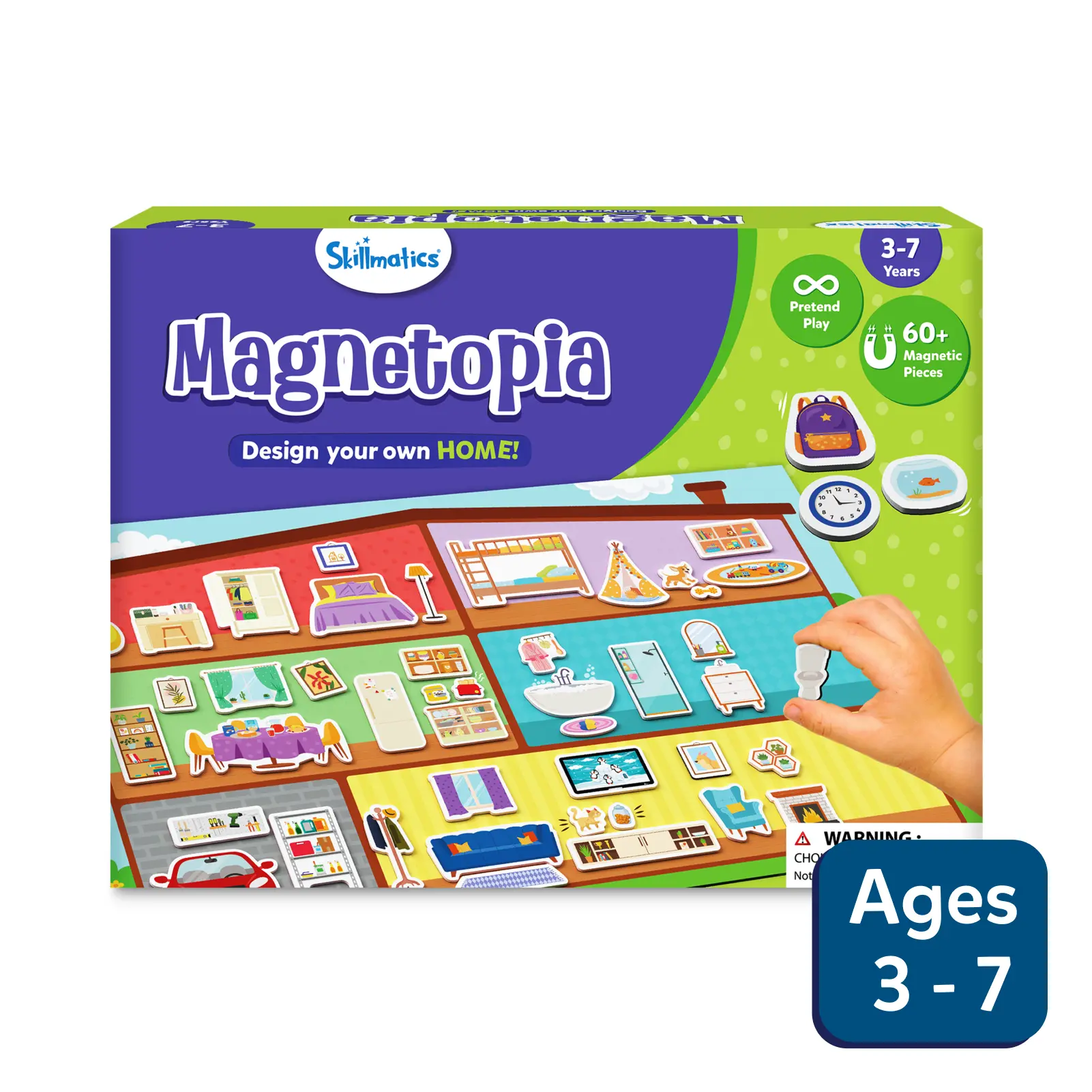 Magnetopia - Design Your Own Home | Interactive Pretend Play Set | Multicolor