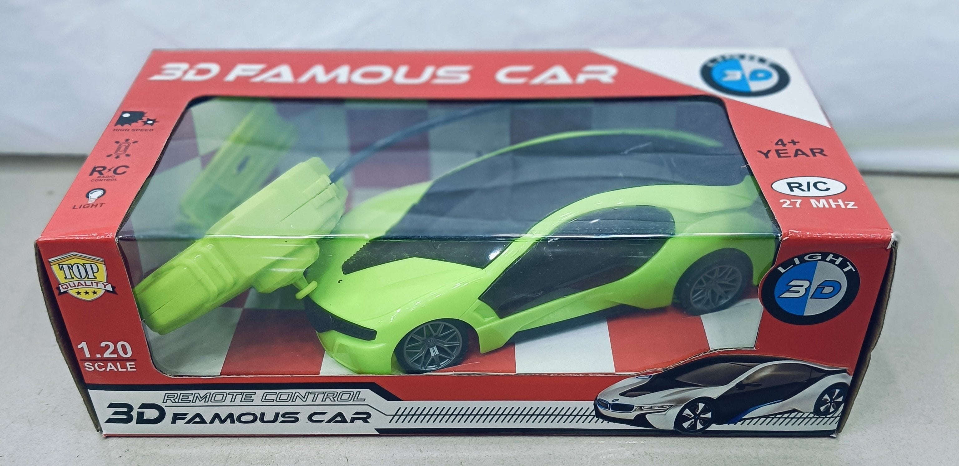 3D Famouse Car 1:20 Scale Speed Racing Car - Color & Design May Vary ...