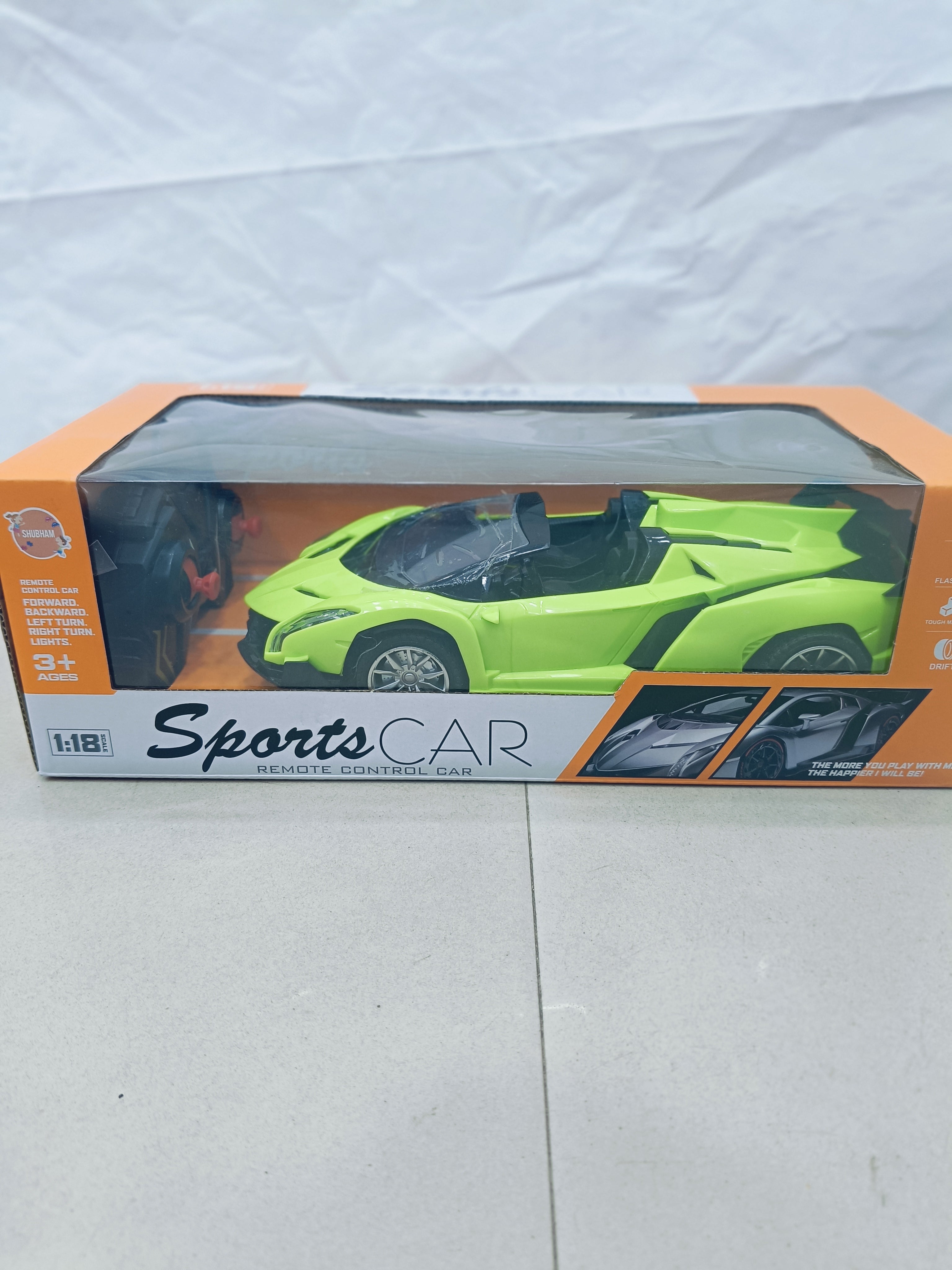 Sports Car R/C 1:18 Scale Car Racing Car - Color & Design May Vary