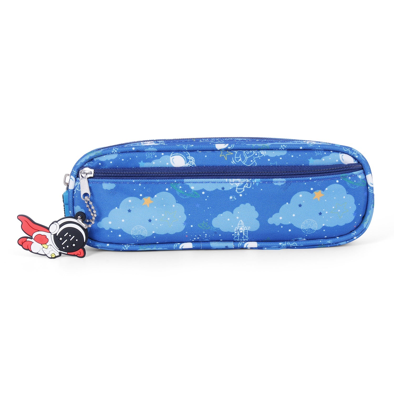 Stationery Set : astronaut Pencil Pouch, PU Material Waterproof & Durable Stationery,  for Boys Girls (Blue)