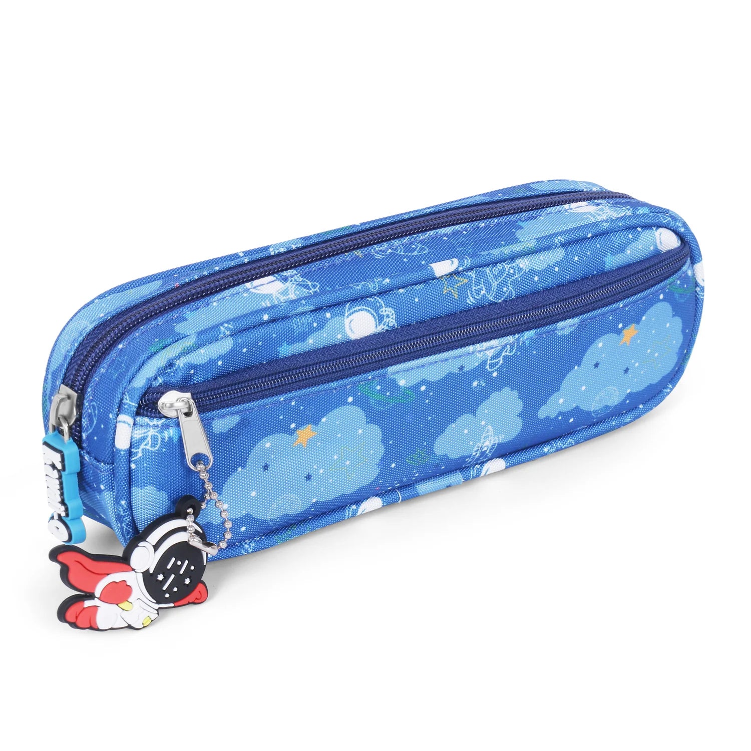 Stationery Set : astronaut Pencil Pouch, PU Material Waterproof & Durable Stationery,  for Boys Girls (Blue)